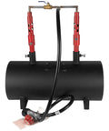 Portable Double Burner Propane Forge With Large Capacity for blacksmithing, knife making, and farrier work in black.