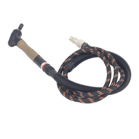 Heavy Duty Air Micro Die Grinder Kit With Rotary Switch Whips Up To 23500 Rpm, hose with ergonomic handle for precise control.