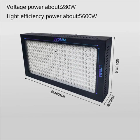 Built Tough 5600W Led UV Cure Light For 3D Resin And Gel Polish Cool Beam Tech, dimensions 400mm x 210mm x 70mm.