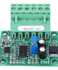 Frequency To Voltage Converter Module For PLC And Motion Control Converts 0-1KHz Pulses To 0-10V Analog Output FV-1KHz10V 12V DC Input Green 4-Pin