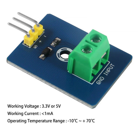 Close-up of 8 Pack Piezo Vibration Sensor Module Analog Ceramic Sensor for Arduino DIY Kit 3.3V 5V showing connectors