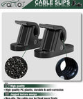 Slick Heavy Duty Wall Mount EV Charger Holder For Portable Type 1 Plug In Cables Rugged Polymer Clamp waterproof design close-up