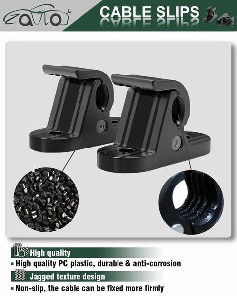 Slick Heavy Duty Wall Mount EV Charger Holder For Portable Type 1 Plug In Cables Rugged Polymer Clamp waterproof design close-up