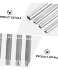 Pro Grade 4-Piece Pin Punch Set for Watch and Jewelry Repair, Durable Stainless Steel Tools with textured grip and tips