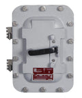 Straight Up Reliable Heavy Duty Dual Pole 125 Amp Circuit Breaker Drop In Ready For Electrical Panels with metallic casing.