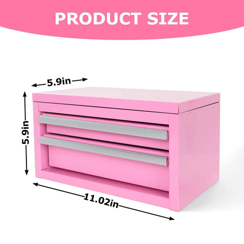 Compact Pink Steel Toolbox With Lickety Smooth Drawers For Hella Quick Hardware Sorting This Durable Portable Metal Chest Keeps All Your Nuts Bolts And Wrenches Totally Organized No Sweat Ever