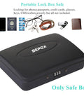 Water And Fire Resistant Portable Security Case With Solid Steel Build, Resettable Combination Lock, Three Foot Cable