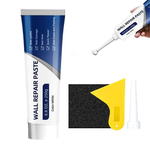 All In One Drywall Patch Kit With Scraper 250g Quick Drying Wall Spackle For Cracks And Holes Waterproof Heavy Duty Patch Paste For Home DIY