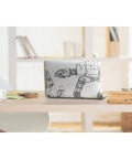 Laptop wrapped in Star Wars Blueprint Peel And Stick Wallpaper For Walls That Is Removable And Repositionable No Mess Washable