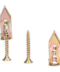 40 Pack Heavy Duty Drywall Anchors With Screws Kit Self Drilling Knock Type For Hanging Frames Artwork Shelves And Decor