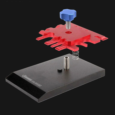Exploded view of Dope Precision Mini Photo Etched Parts Bender For Model Kits And Miniatures Metal Tool Set components