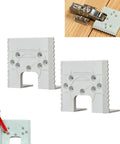 Two Pack Concealed Hinge Jig Kit Punch Locator Drill Guide For Cabinet Doors Mounting Jig And Positioning Ruler Easy Install