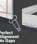 Premium Woodworking Miter Clamps Pliers Kit With Ten Durable Spring Clamps And One Adjustable Plier For Precision Cutting Secure Joints And Pro Level Finish On All Your Diy Projects Today. metal spring miter clamps on wood corner joints