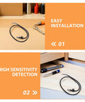 2 Pack Replacement Furnace Flame Sensor Probe Kit For Boilers And Home Heating Systems High Sensitivity Detection And No Fuss Easy Install Plug And Play Real Time Burner Flame Monitoring For Industrial And Residential Use. black flame sensor probe with wire, easy installation