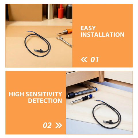 2 Pack Replacement Furnace Flame Sensor Probe Kit For Boilers And Home Heating Systems High Sensitivity Detection And No Fuss Easy Install Plug And Play Real Time Burner Flame Monitoring For Industrial And Residential Use. black flame sensor probe with wire, easy installation