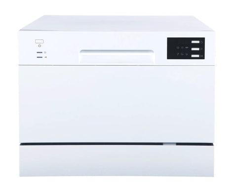 Top Notch Compact Countertop Dishwasher Fits Right Into Any Kitchen Scrubbing Dishes Clean Hassle Free With Energy Star Rating visible front view.