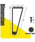 8 Inch Solid Steel Furniture Legs Set Of 4 Matte Black Finish For DIY Makeovers Of Sofas Tables Cabinets And TV Stands