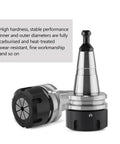 ISO30 ER32 45L Balance Collet Chuck G2.5 30000RPM CNC Tool Holder With Pull Stud for Milling Lathe Displayed on White Background