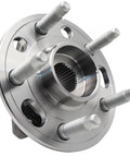 Front And Rear Wheel Hub Bearing Assembly Replacement For GM Cars Like Malibu Impala Equinox Terrain Lacrosse XTS CTS Regal Buick And Cadillac With ABS 5 Lug 2 Piece Set, view of 5-stud hub