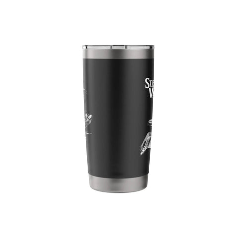 Artist Image Stainless Steel Insulated Tumbler With Dual Wall Insulation, Leak Proof Lid, BPA Free, Black Finish, Side View