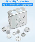 24 Pcs Three Quarter Inch Knockout Seals For Electrical Boxes Plug And Seal Kit with assorted sizes and water-resistant gaskets