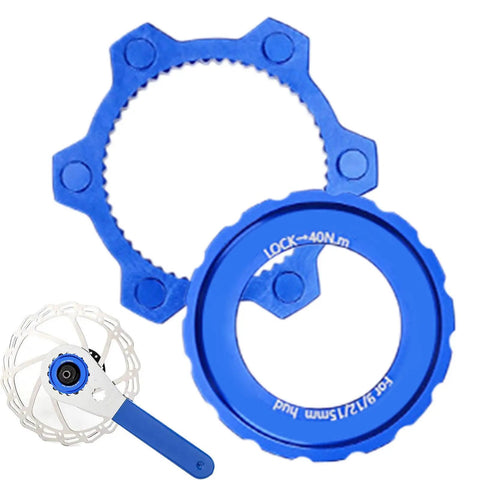 Lightweight Aluminum Center Lock Tool Adapter For Bicycles Disc Brakes Simple Rotor Installation Or Removal For Road And Mountain Bikes Ideal