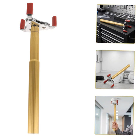Slick Aluminum Smoke Sensor Removal Tool For Ceilings Universal Fire Alarm Disassembly with red grips and metal jaws.