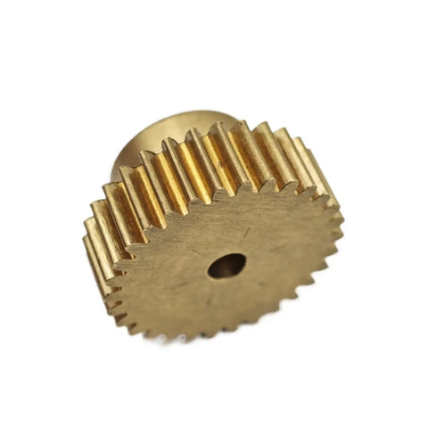 Brass Spur Gear 0.6 Module 39 Teeth With 4mm Bore Straight Teeth Pinion Cylindrical Gear Shaft Hardware For Robotics DIY CNC