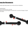 Front Sway Bar Quick Disconnect System for Jeep Wrangler JK 2007-2018 with stainless steel tapered mounting posts