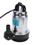 Badass Cordless Submersible Sump Pump Delivers 1003 GPH Power, stainless steel casing, designed for efficient water removal.
