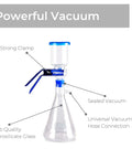 Vacuum Filtration Kit For Fast Lab Separation With 1000 mL Filter Flask 300 mL Glass Buchner Funnel Vacuum Adapter Rubber Stopper And Aluminum Clamp Heavy Duty Borosilicate Glass