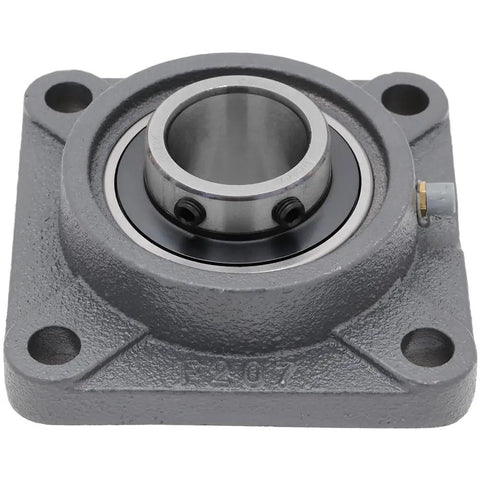 4 Bolt Flange Mount Ball Bearing Unit With UC207 Insert Bearing Cast Iron Housing F207 1.378 In Bore 4.606 In Flange Width