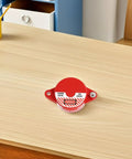 8 Pack Valve Handle Lockout Devices For Gate Valves In Red ABS, Quick Lock Unlock Function, shown on a wooden surface