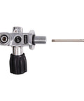 High Pressure Copper Scuba Tank Valve With DIN Yoke M18x1.5 Thread For Open Circuit And Snorkel Diving, 4500 PSI 300 BAR, side view