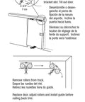 Straight Shooter Pocket Door Top Roller Assembly With Heavy Duty Adjustable Bracket And Seven Eighths Inch Nylon Twin Wheel instructions and dimensions.