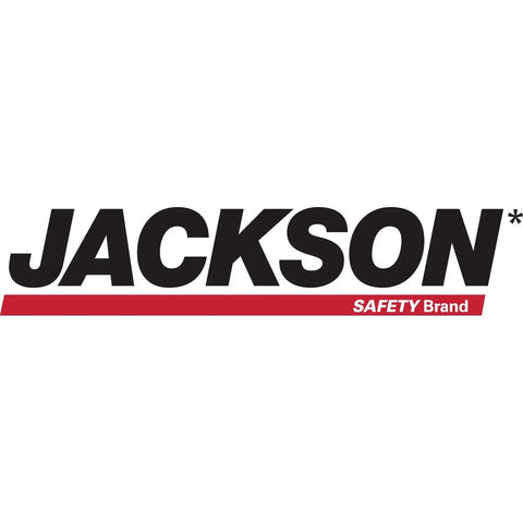 Jackson Safety brand logo with bold black text and red underline, representing safety equipment products.