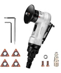 Durable Mini Pneumatic Chamfering Tool In Light Aluminum Alloy Air Powered Deburring Machine with 1/4 inch inlet and accessories.