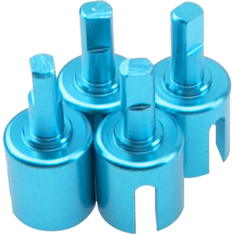 Aluminum Alloy Front And Rear Gearbox Joint Cup For Tamiya TT01 TT01E TT02 One Tenth Scale RC Drift Cars CNC Blue 4 Pieces