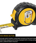 Pocket Tape Measure With Inch And Centimeter Scale 16 Inch Quick Readout Dual Sided Measuring Shock Resistant ABS Case