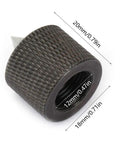 Heavy Duty 12 Mm Carbide Tipped Live Center For Mini Wood Lathe With Rock Solid Steel Rotation Cone side view, showing dimensions and textured grip.