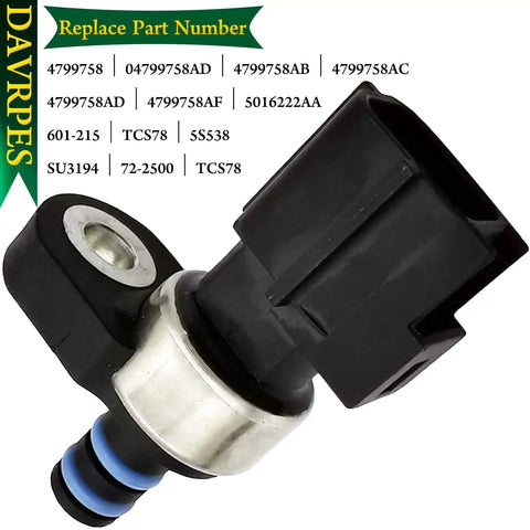 601-215 Automatic Transmission Pressure Sensor Transducer for Dodge, Ram, Jeep, Mitsubishi vehicles, close-up view.