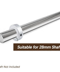 4 Pack 28mm Split Shaft Collars Set With 50mm Outer Diameter And 15mm Thick Aluminum Alloy Rust Resistant Clamp On Design For Precision Machinery CNC Robotics And Mechanical Assemblies Built Tough For Your Rig. 28mm aluminum split shaft collar on shaft