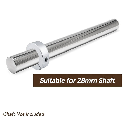 4 Pack 28mm Split Shaft Collars Set With 50mm Outer Diameter And 15mm Thick Aluminum Alloy Rust Resistant Clamp On Design For Precision Machinery CNC Robotics And Mechanical Assemblies Built Tough For Your Rig. 28mm aluminum split shaft collar on shaft