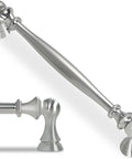 10 Pack Brushed Satin Nickel Cabinet Handles for Kitchen Cabinets and Drawers, 6.3 Inch Center to Center, side view