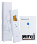 6 In 1 Portable Water Quality Tester For Drinking Water With TDS TOC COD EC UV275 And Temperature Digital Water Quality Meter displayed with box
