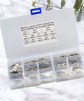 Heavy Duty Premium Stainless Steel Retaining Ring Kit 400 Pc E Shape Snap Rings Set M1.5 To M15 Oil Resistant