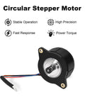 Beefed Up Extruder Motor For 3D Printers Low Noise Stepper With 0.8A Per Phase And 12 Tooth Gear High Torque Smooth Filament Feeding For K1 Max K1 Ender 3 V3 Series And K1 SE Plug And Play Compatibility circular stepper motor with cable