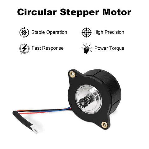 Beefed Up Extruder Motor For 3D Printers Low Noise Stepper With 0.8A Per Phase And 12 Tooth Gear High Torque Smooth Filament Feeding For K1 Max K1 Ender 3 V3 Series And K1 SE Plug And Play Compatibility circular stepper motor with cable