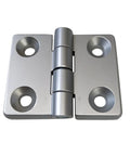 Heavy duty metal 60 X 50Mm switch control distribution box door hinge for electric cabinets and power networks, four mounting holes