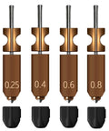 All In One Adventurer 5X Nozzle Kit With 0.25mm 0.4mm 0.6mm And 0.8mm Nozzles For Flashforge AD5X 3D Printer with silicone socks